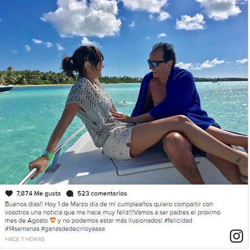 María José Suárez con el empresario Jordi Nieto. 
