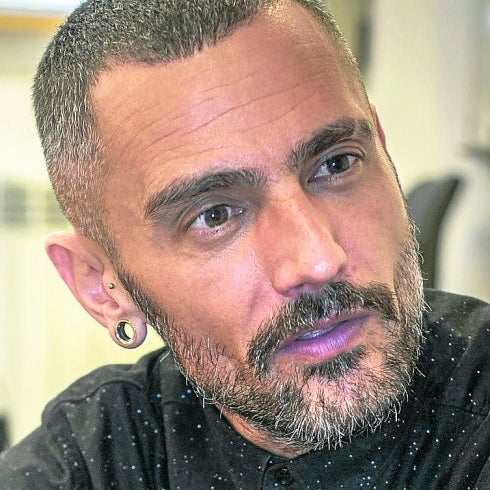 David Delfín, antes de enfermar.