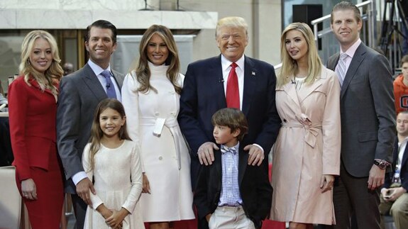 Foto de familia de los Trump.