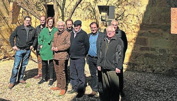 La presidenta de la Diputación, en el convento. 