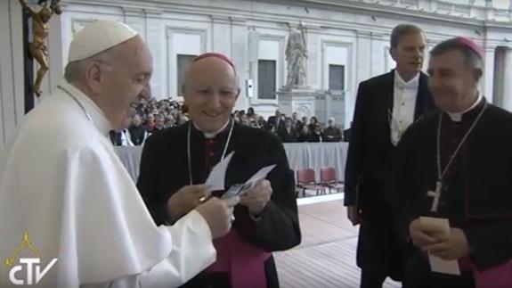 El Papa recibe al Obispo de Ávila y al de Plasencia