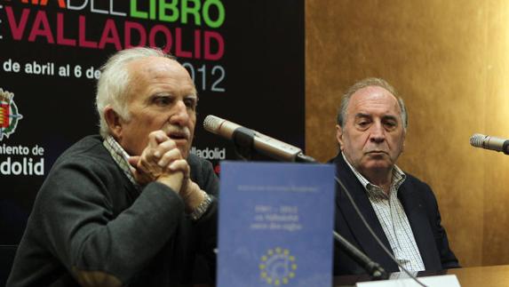 Fernando Herrero, en una presentación en la Feria del Libro. 