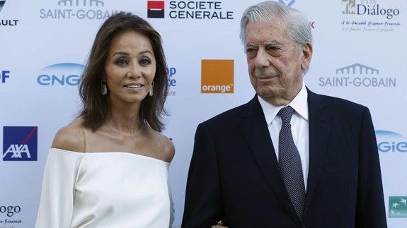 Isabel Presyler con Mario Vargas Llosa. 