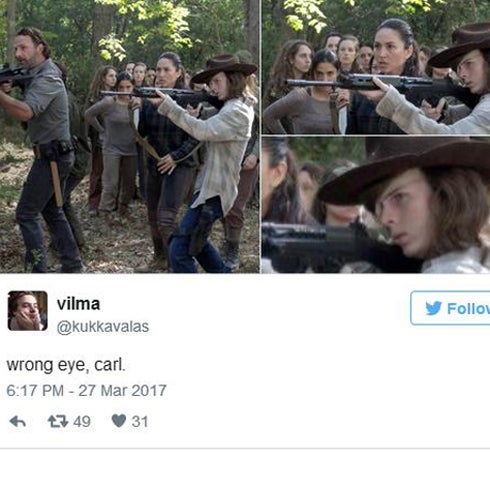 Curioso error en 'The Walking Dead'