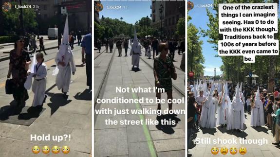 Un jugador del Betis Energía Plus confunde a los nazarenos con el Ku Klux Klan