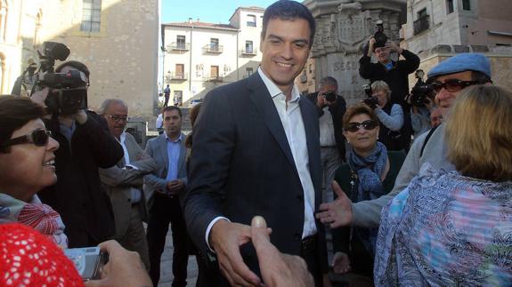 Pedro Sánchez, durante una visita a Segovia en 2014.
