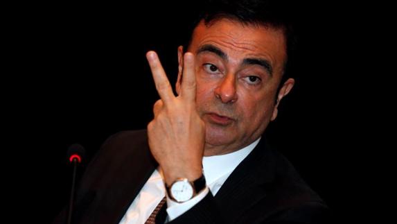 El presidente de Renault, Carlos Ghosn, en una conferencia de prensa en Bangkok. 