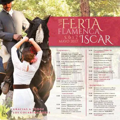 Feria flamenca este fin de semana en Íscar. 