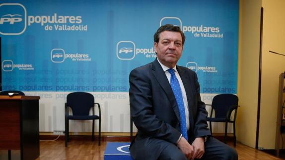 Luis Miguel González Gago, en la sede del PP Provincial. 