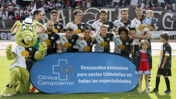Once inicial de Unionistas presentado el pasado domingo ante el Olímpic de Xátiva.