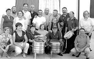 Integrantes de la peña gastronómica La Tahona de Venta de Baños.
