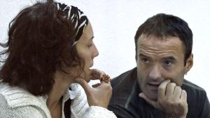 Ainhoa Mujika y Juan Antonio Olarra Guridi durante el juicio el pasado mes de septiembre. / J. MARTÍN-EFE