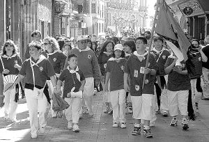 Miembros de la peña La Argolla, la última en crearse en Benavente. / S. M. MADRID