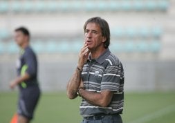 Pepe Calvo, durante el partido de pretemporada contra el Ciudad de Lorquí. / J. RUIZ