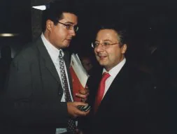 Con José Blanco, amigo y maestro en la política.