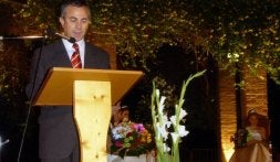 Carlos Arranz Santos, en un pregón anterior. / C. CATALINA