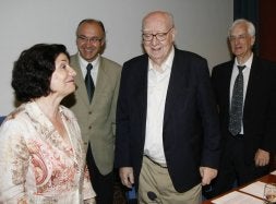 Victoria Pagani, Ramiro Ruiz Medrano, José Luis Borau y Francisco Javier de la Plaza. / G. VILLAMIL