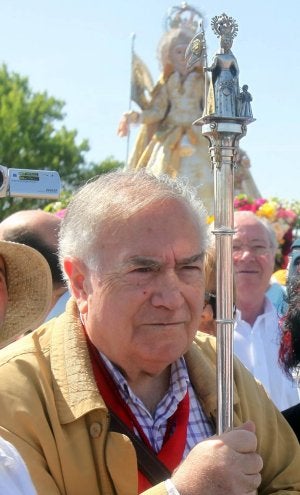 Conrado Eguaras, durante la procesión. ::
LUIS CALLEJA