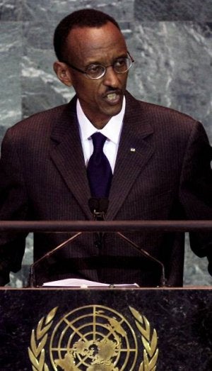 Kagame interviene en la ONU, en septiembre del 2009. ::
AFP