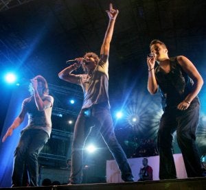 Fondo Flamenco, Fafael, Astola y Antonio, de izquierda a derecha. ::
VÍCTOR HERRERO'