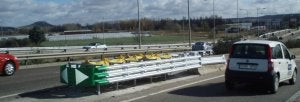 Fomento instala un sistema de 'airbag' para evitar impactos en seis carreteras