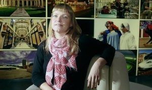 María Bahamonde posa para la entrevista. ::                             GABRIEL VILLAMIL