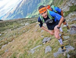 David López Castán, durante una de las etapas. ::
TRANSALPINE RUN