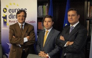 Jean Jacques Not, Victor Jolín y Luis Ortiz, en la presentación de la iniciativa. ::
HÉCTOR PÉREZ