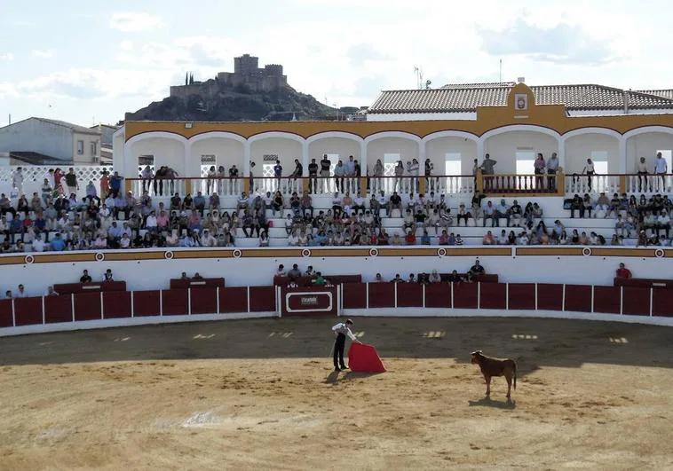 Aspecto de la plaza de toros durante el tentadero