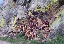 Escolares en el Risco de San Blas en unas jornadas anteriores