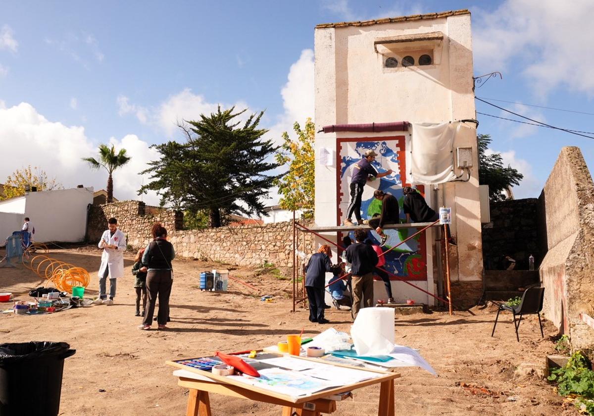 Elaboración del mural