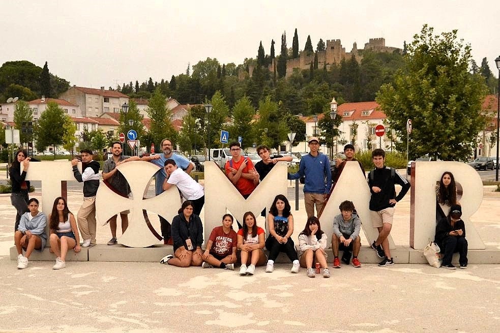 Los participantes en EcofuturoRural!? de ruta el pasado verano en Tomar