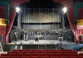 La sala Rafael Fenoll se prepara para acoger el montaje de Cíclica Teatro