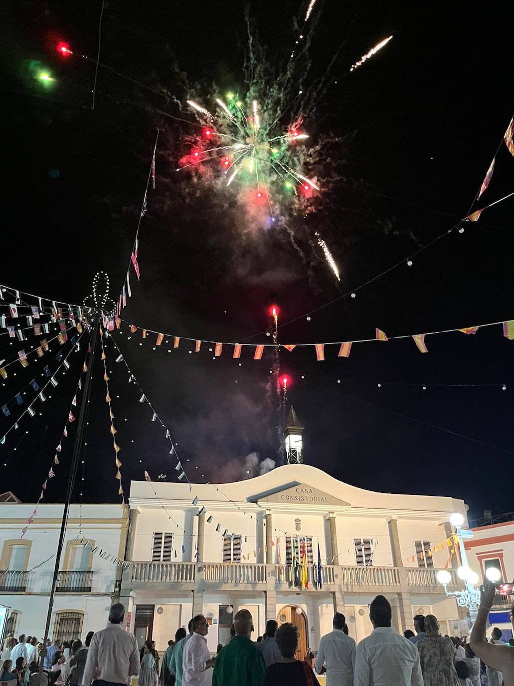 Fuegos artificiales que pusieron fin a las Fiestas de Agosto 2022. 