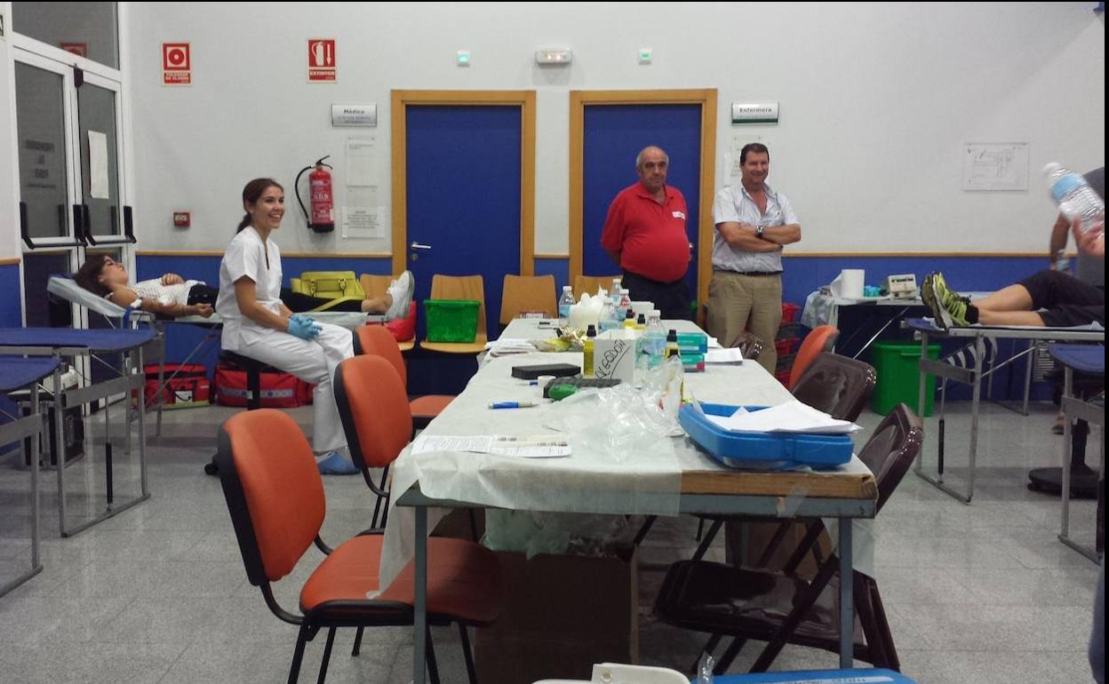 Donaciones en San Roque antes de la pandemia. 