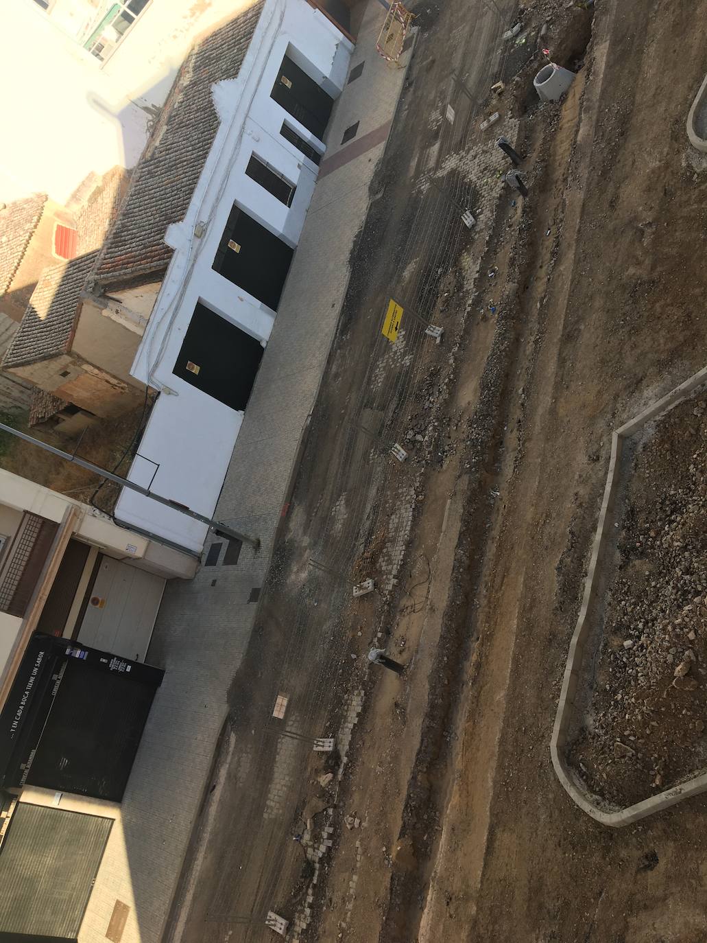 Las obras de la plaza de Extremadura se están ejecutando en plazo. 