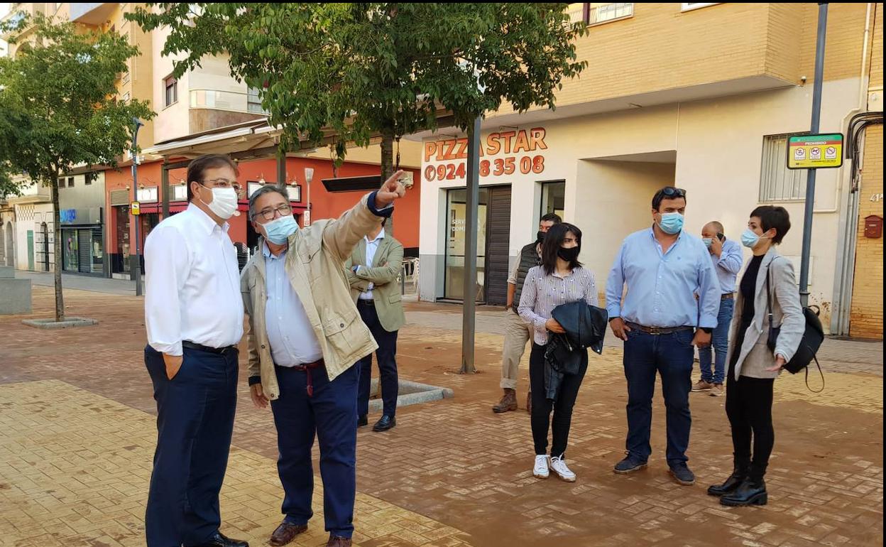 Alcalde y Vara, acompañados por concejales, han visitado la zona. 