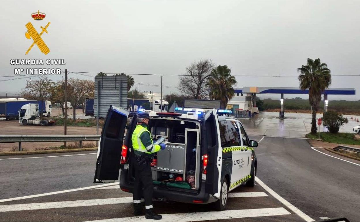 El conductor fue detenido a la altura del término municipal de Talavera. 