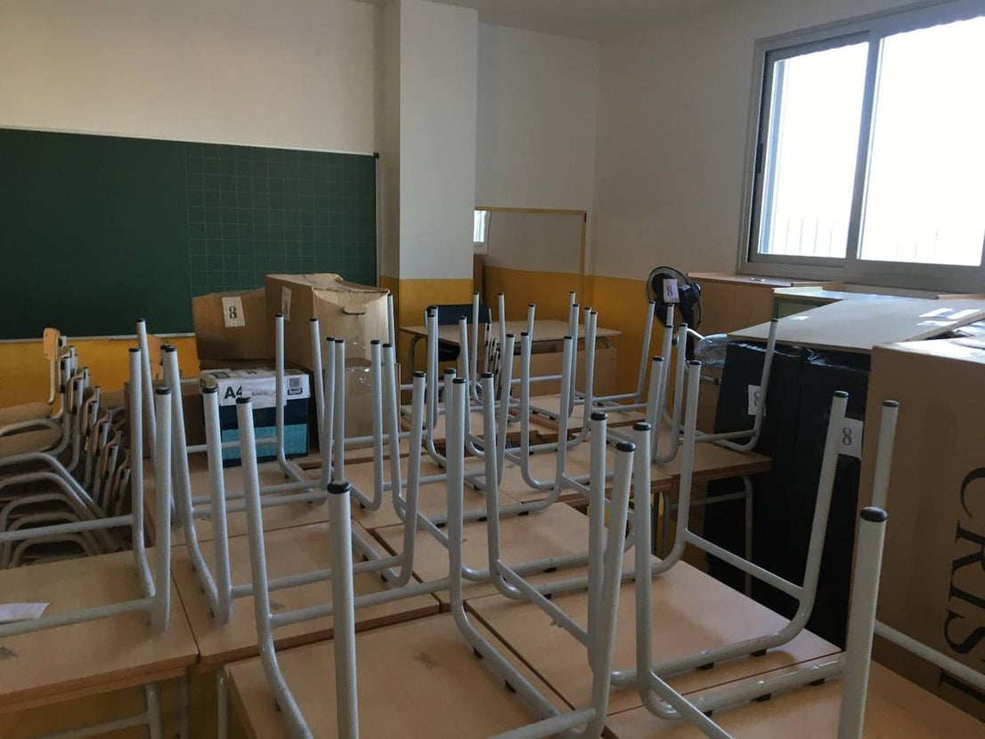 Los padres y madres de alumnos han visitado este viernes el nuevo colegio Ortega y Gasset. 