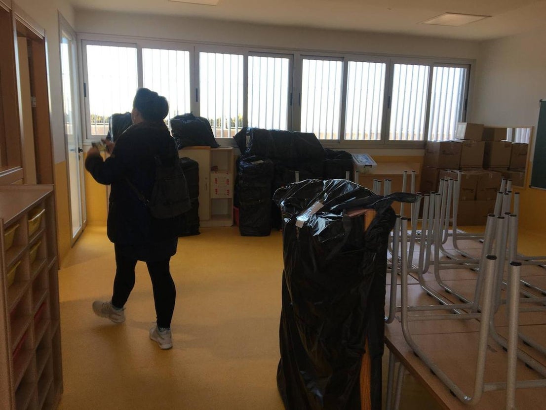 Los padres y madres de alumnos han visitado este viernes el nuevo colegio Ortega y Gasset. 