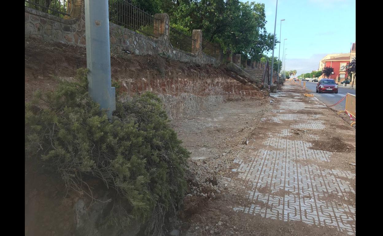 Las obras llevan paradas desde el mes de mayo, dos semanas después de su inicio. 