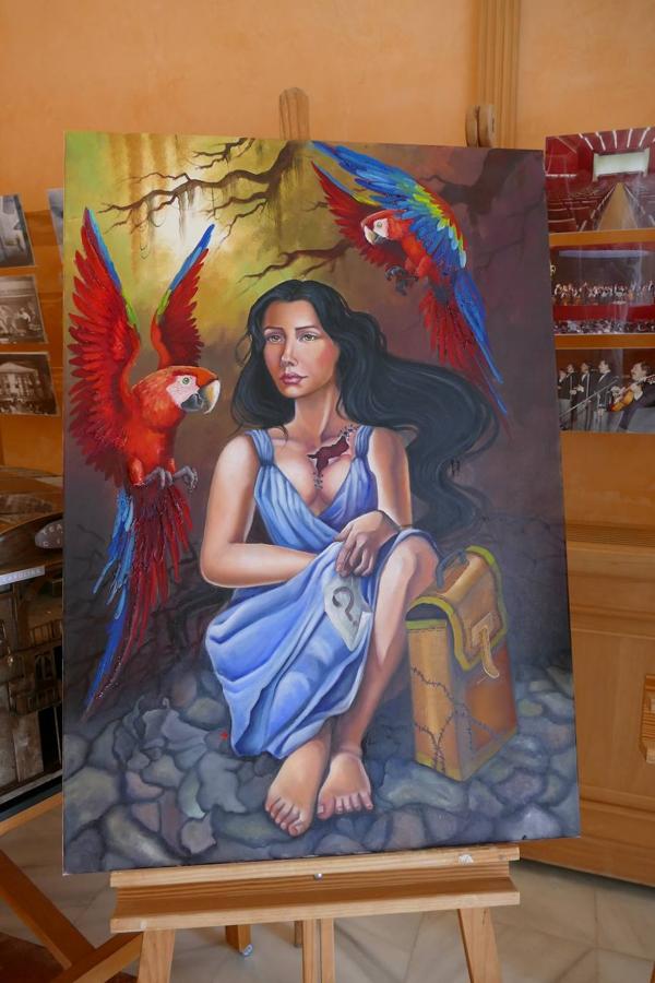 Este año se han presentado 55 obras al Certamen Miguel Antolín de pintura. 