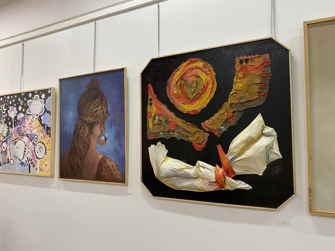 Este año se han presentado 55 obras al Certamen Miguel Antolín de pintura. 