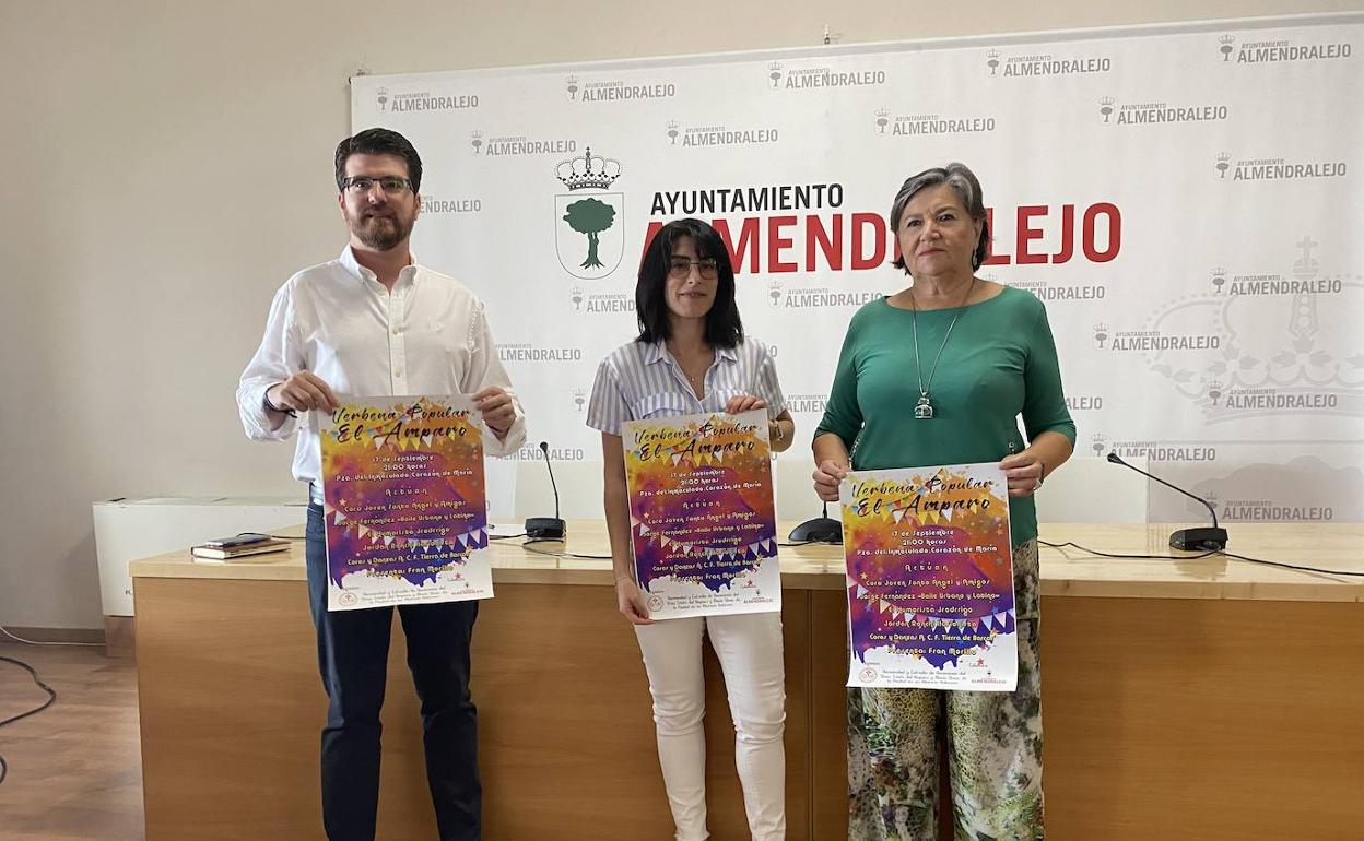 Diego Alcántara, Tamara Rodríguez y Carmen Carretero. 