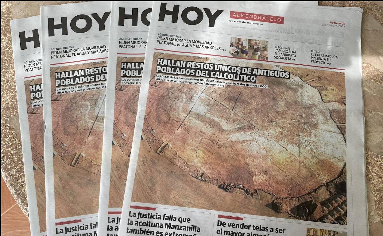 Imagen de la portada del número 8 del periódico de Almendralejo. 