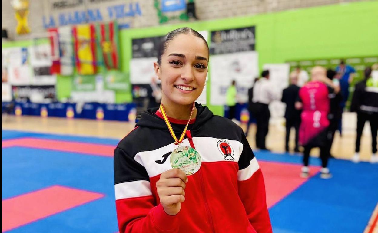 Paola García logra una medalla de oro en la liga nacional