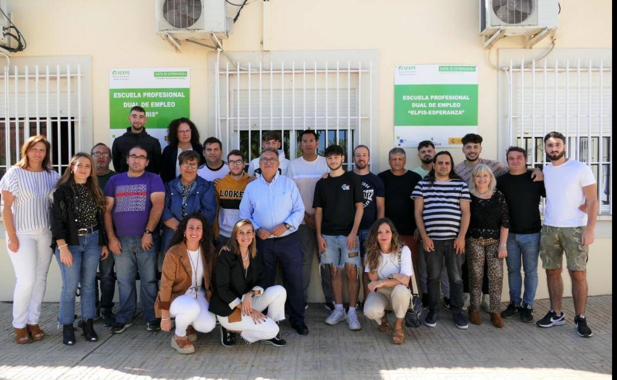 Alumnos de una de las modalidades de la escuela Iris. 