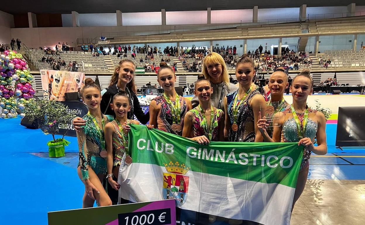 El Gimnástico es el único club extremeño en lograr el pase a la liga nacional de clubes de gimnasia rítmica