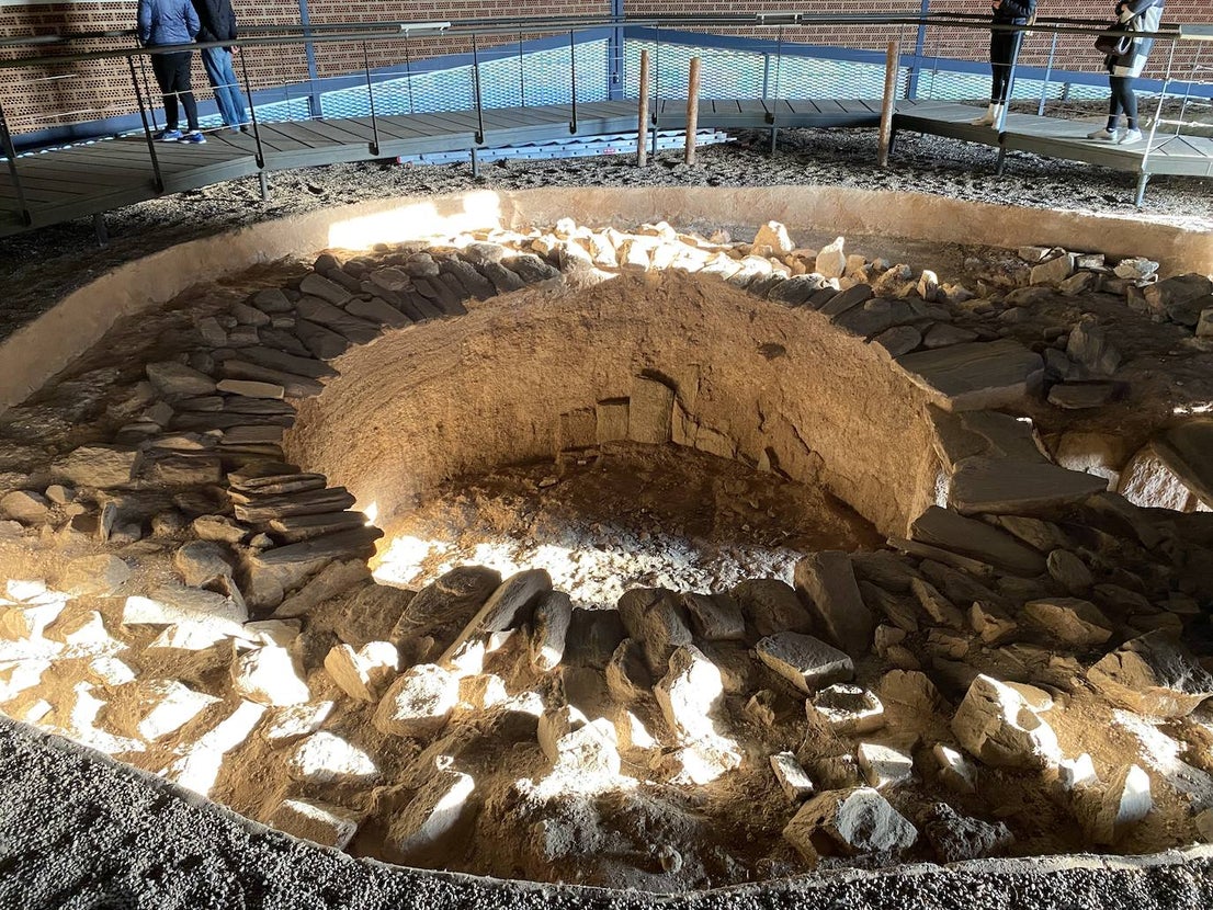 Imagen de la cámara funeraria circular de Huerta Montero. 