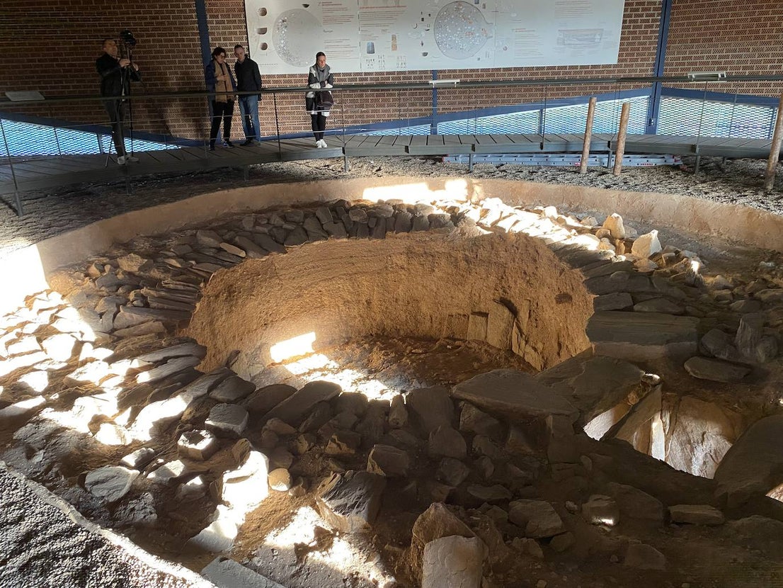 Imagen de la cámara funeraria circular de Huerta Montero. 